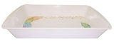 3-piece Rectangular Tray Plate Set Multicolored