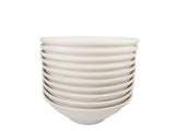 12-piece 6x2.25" Wheat Pulp Spiral Bowl Sets 450ml (Mist)