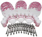 60-pc Round Party Plate Set Lotus (Fiesta Printed)